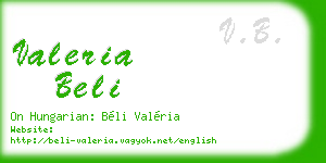 valeria beli business card